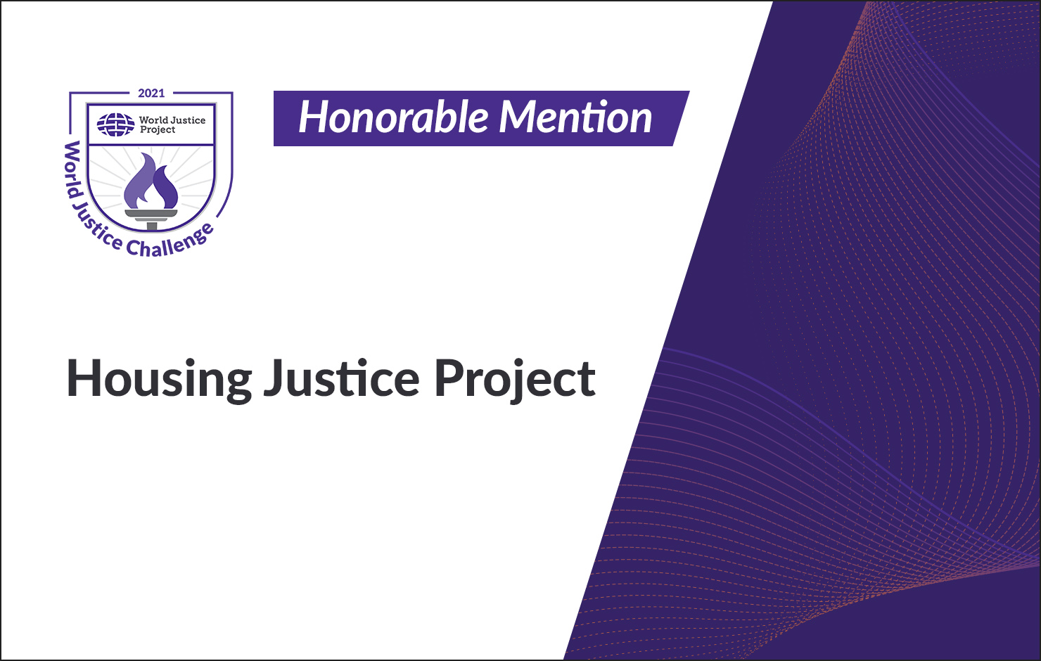 Honorable Mentions World Justice Project